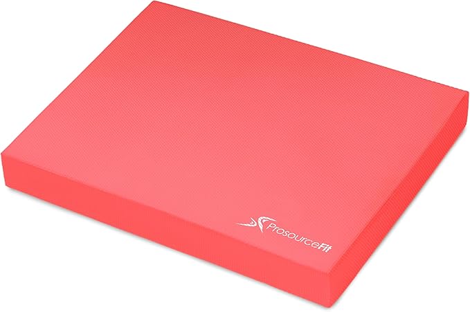 ProsourceFit Exercise Balance Pad ??Non-Slip Cushioned Foam Mat & Knee Pad for Fitness and