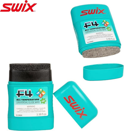 Swix Ski and Snowboard Touchup and Wax Kit - Comprehensive Winter Sports Maintenance Set with F4