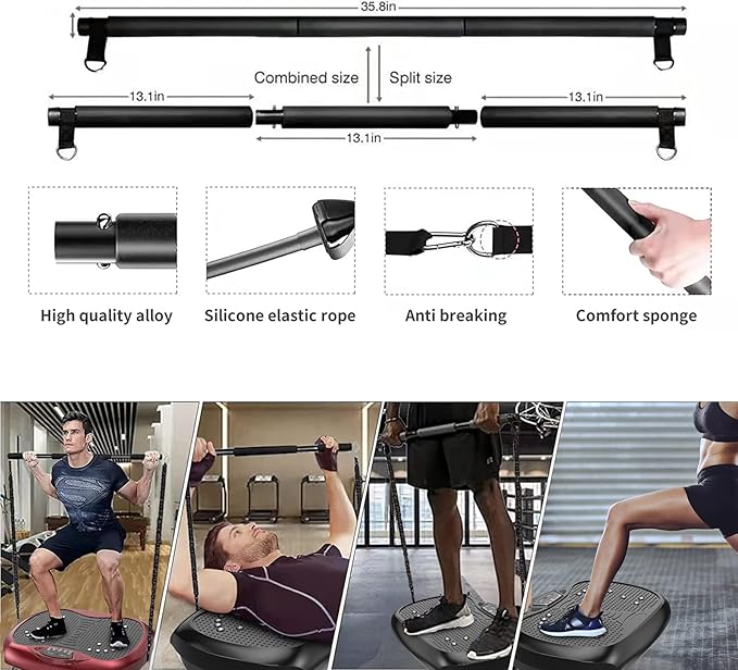 Vibration Plate Exercise Machine - Whole Body Workout Vibration Platform Lymphatic Drainage Machine
