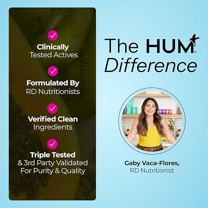 HUM Counter Cravings Chromium Supplements with L Theanine, Seaweed Extract & Forskolin to Help