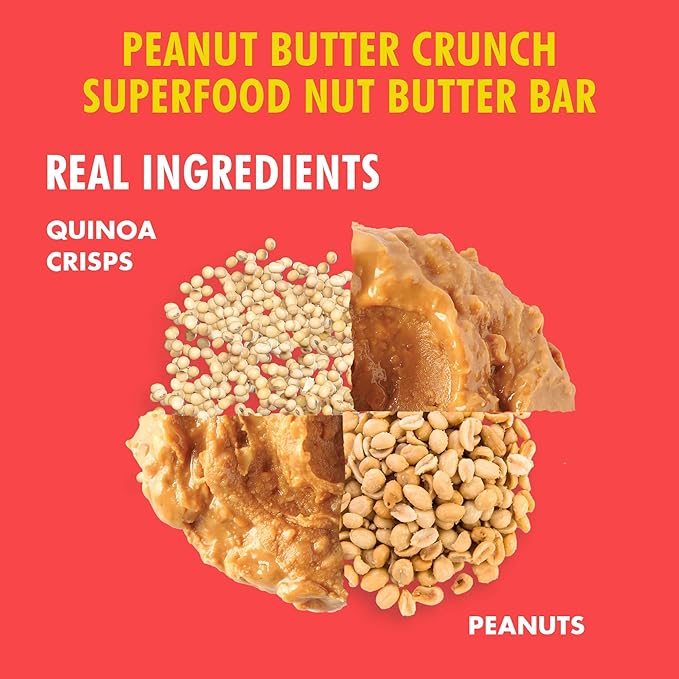 B.T.R Nation Vegan Keto Plant Based High Protein & HIgh Fiber Bars - Peanut Butter Crunch Protein+
