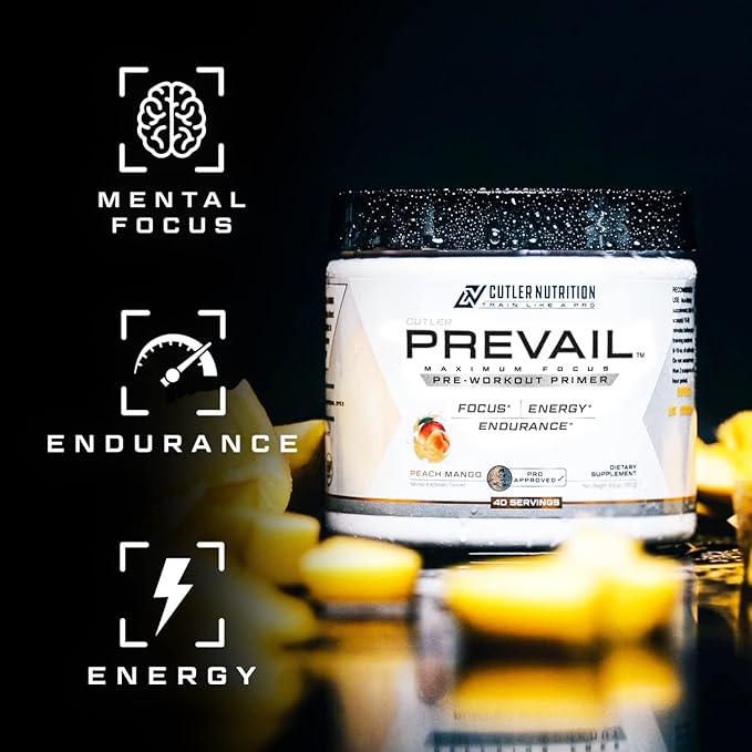 Prevail Pre Workout Powder with Nootropics: Pre Workout for Men and Women, Cutting Edge Energy and