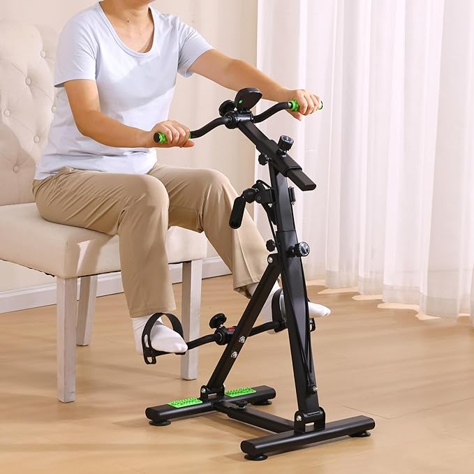 Pedal Exerciser Bike for Seniors, Hand Arm Leg and Knee Physical Therapy Peddler Exercise