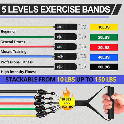 Resistance Bands,Exercise Bands,Resistance Bands for Working Out with Handles for Men and