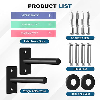Weight Plate Holder, Wall Mounted Weight Storage Rack for Olympic Weight Plate,Home Gym