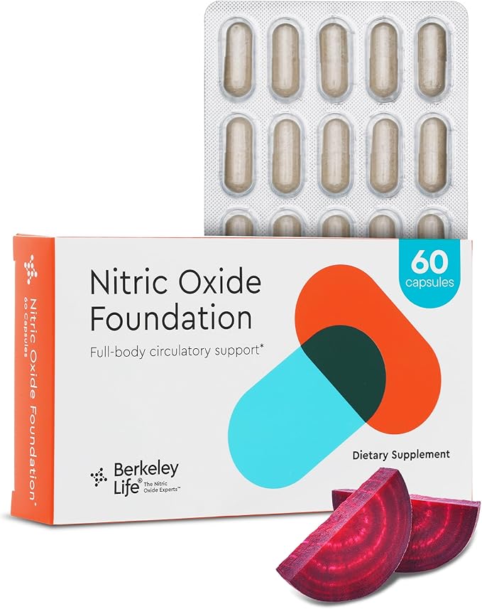 Berkeley Life Nitric Oxide Foundation, Full-Body Circulatory Support - Nitric Oxide Supplements for
