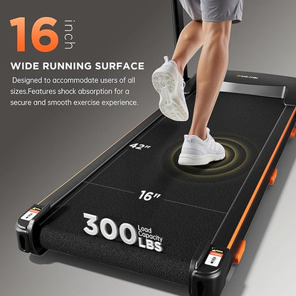 Treadmills for Home, 3.0HP Quiet Brushless Foldable Treadmill with Incline, Small Space Portable