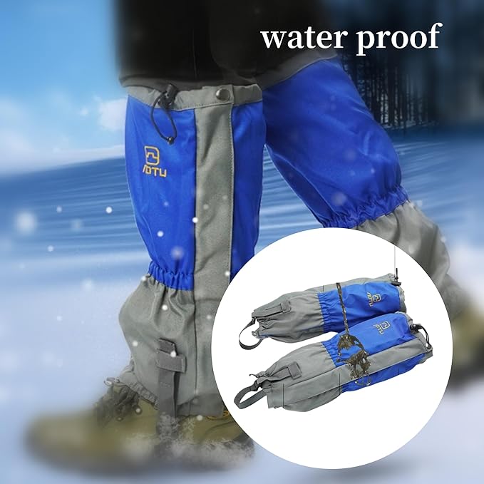 Adjustable Leg Gaiters,Snow Boot Guard Gators,Shoe Gaiters,Waterproof Hiking Gaiters for