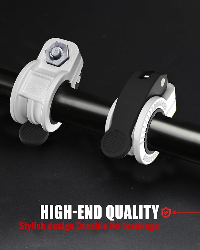 Mini Barbell Clips 1 inch I Multi-Size Adjustable Barbell Collar I 1 inch Barbell ClampsIQuick