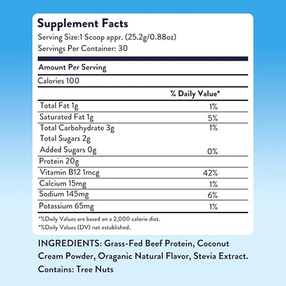 Equip Foods Prime Protein Powder | Clean, Grass Fed Beef Protein Powder | Carnivore Protein Isolate