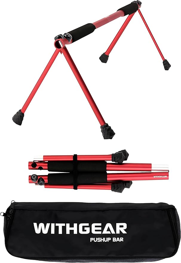 Push Up Bar ??Folding Dip Bar for Home Workout, Lightweight & Portable Strength Training Equipment