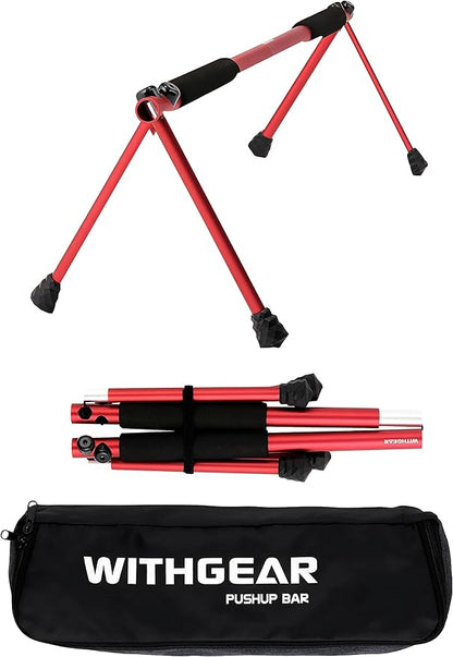 Push Up Bar ??Folding Dip Bar for Home Workout, Lightweight & Portable Strength Training Equipment