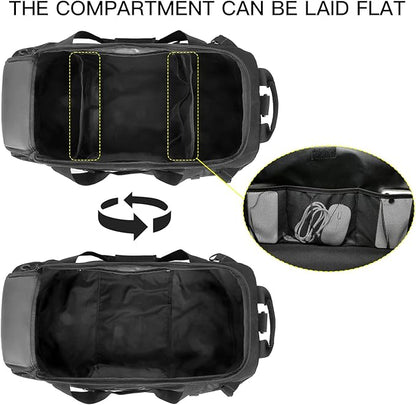 TUGUAN Extra Large Travel Duffle Bag Backpack for Men with Adjustable Dividers 120L Big Weekend
