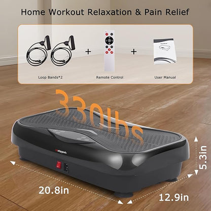 Whole Body Vibration Plate Exercise Machine ??Power Vibrating Plate for Lymphatic Drainage Weight