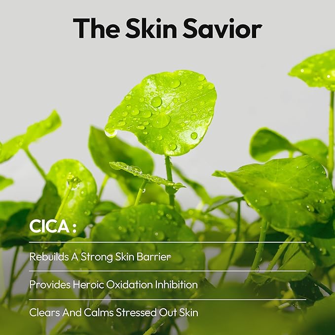 LAPCOS Cica Sheet Mask, Daily Face Mask with Cantella Plant Extract to Regenerate and Revitalize