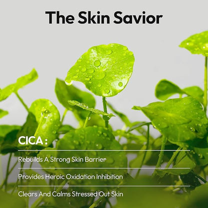 LAPCOS Cica Sheet Mask, Daily Face Mask with Cantella Plant Extract to Regenerate and Revitalize