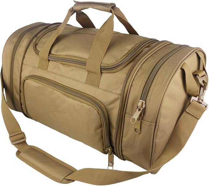 Tactical Travel Duffle Bag with Shoes Compartment Weekender Bags Carry On Overnight Bag For Men and