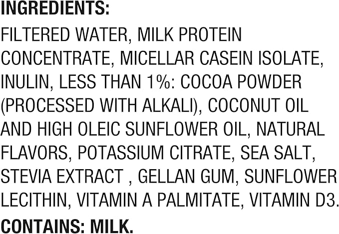 Oikos Protein Shake, Chocolate, 30g High Protein Drinks, Shelf Stable, Ready to Drink, 5g Prebiotic