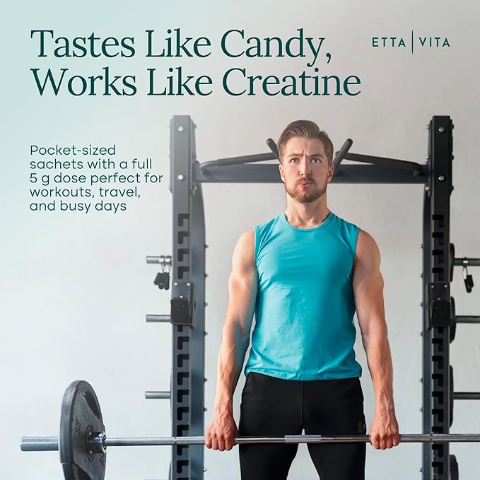 Sugar-Free Creatine Monohydrate Gummies (5g Per Packet) - Potent Creatine Gummies for Men & Women