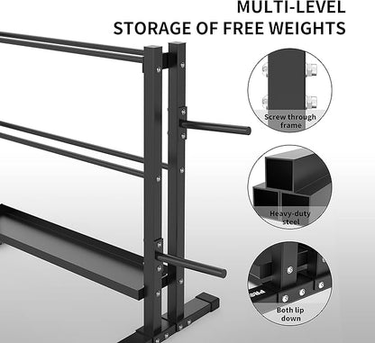 PPROIRON Dumbbell Rack, Heavy Duty Thickened with 1000Lbs Load Capacity, Extra Large Capacity