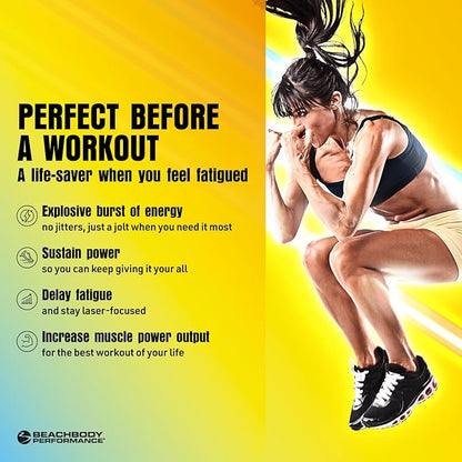 BODi Energize Pre Workout Powder - Beta-Alanine, Quercetin & Low-Dose Caffeine Formula for Enhanced