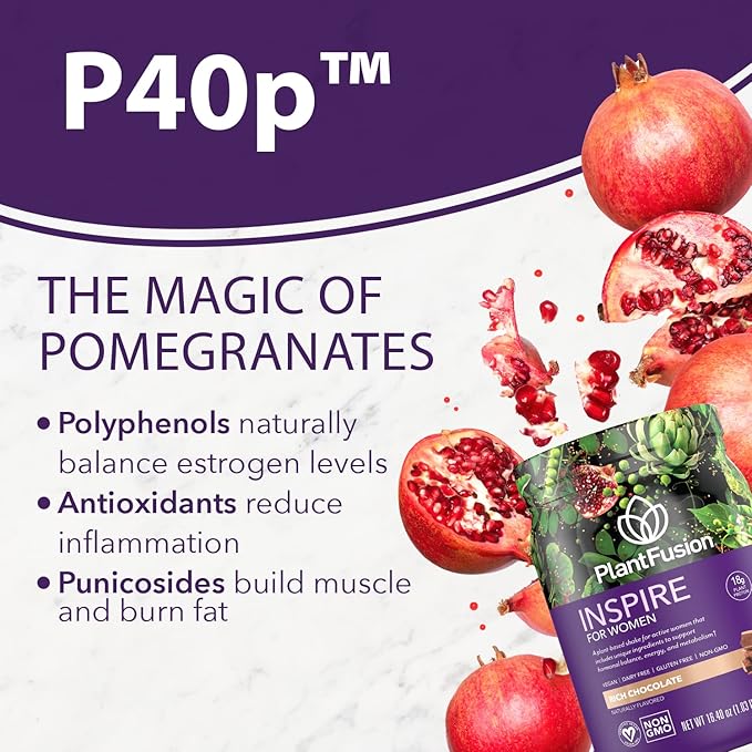 PlantFusion Inspire Plant Protein Powder for Women - Low Carb Protein Powder for Lean Muscle