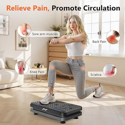 AXV Vibration Plate Fitness Platform Exercise Machine Vibrating Shaking Full Body Shaker Workout