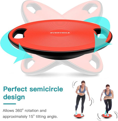 EVERYMILE Wobble Balance Board, Exercise Balance Stability Trainer Portable Balance Board with
