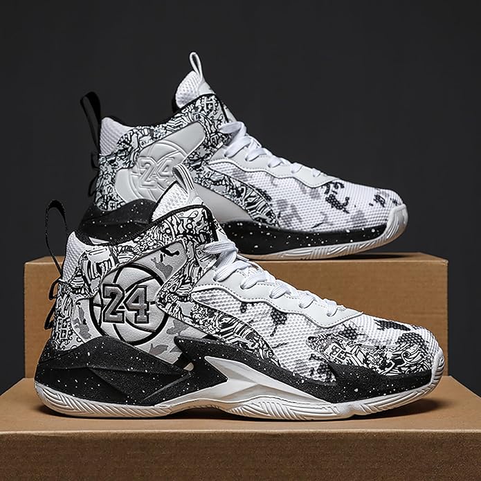 Boys Basketball Shoes Breathable Indoor Athletic Shoes Youth Outdoor Fashion Sneakers Comfortable
