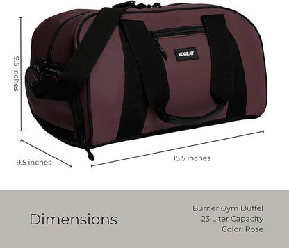 Vooray Burner Gym Duffel Bag, Gym Bag for Women and Men with Shoe Compartment, Weekender, Overnight