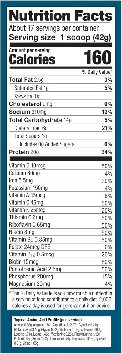 Vega Organic All-in-One Vegan Protein Powder, Chocolate - Superfood Ingredients, Vitamins for