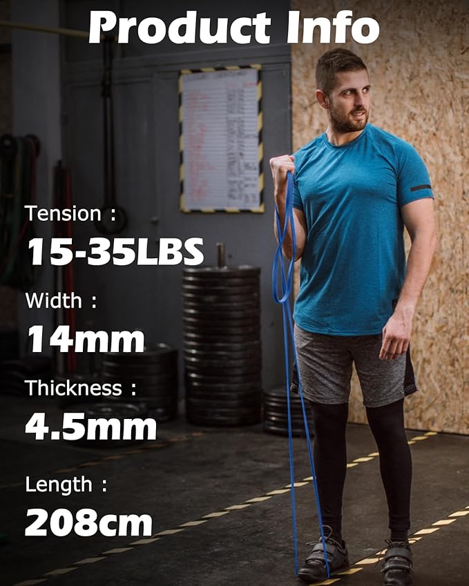 Zacro Resistance Bands, 6 Resistance Levels Pull Up Assistance Bands, Exercise Bands for Men&Women