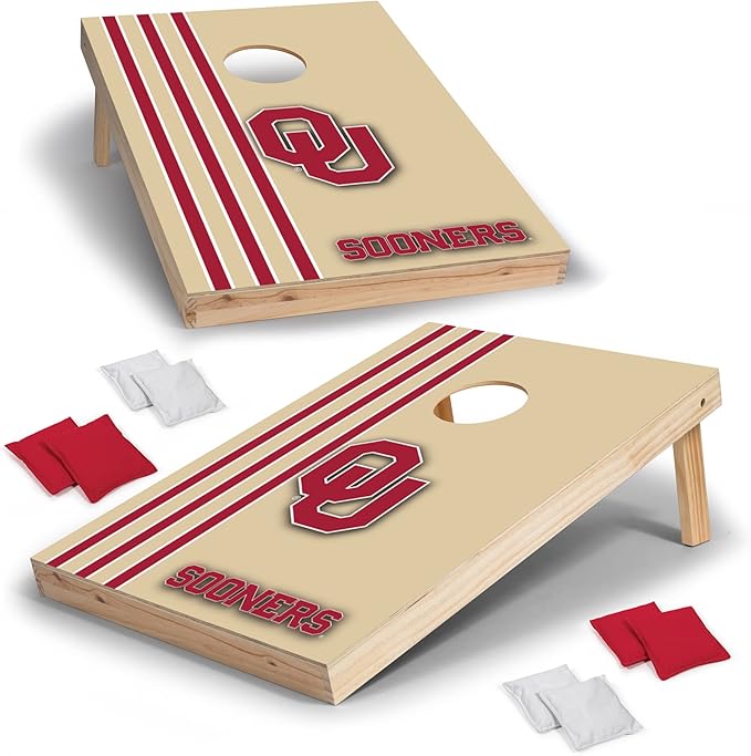 2' x 3' Solid Wood Cornhole Set with Direct Print HD Team Graphics – Great Gift for Any NCAA Fan!