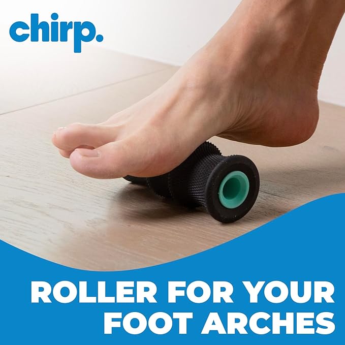 Chirp Wheel Foam Roller ??Targeted Back & Neck Relief, Lumbar Spine Stretcher, Spinal Decompression