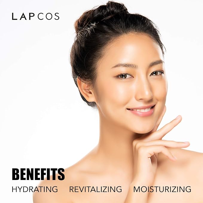 LAPCOS Hyaluronic Acid Sheet Mask, Daily Hydrating Face Mask, Protects & Nourishes Skin, Korean