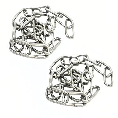 1/16 inch(1.5mm) Wire Diameter Stainless Steel Safety Chains 20 inch Long Link Rings Light Duty