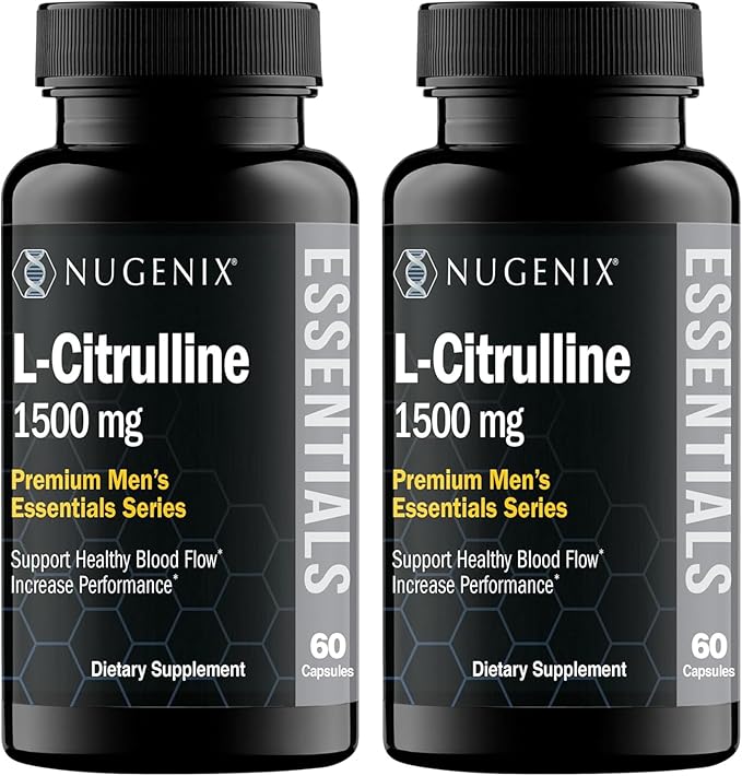 Nugenix Essentials L-Citrulline Supplement for Enhanced Blood Flow and Performance - 1500 mg, 120