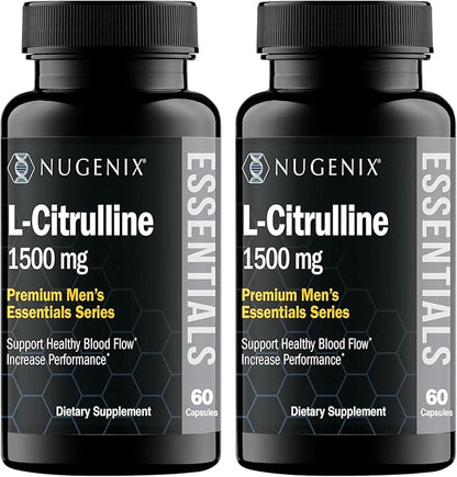 Nugenix Essentials L-Citrulline Supplement for Enhanced Blood Flow and Performance - 1500 mg, 120