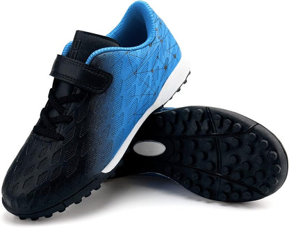 brooman Kids Indoor Soccer Shoes Boys Girls Soccer Cleats Athletic Turf Shoes