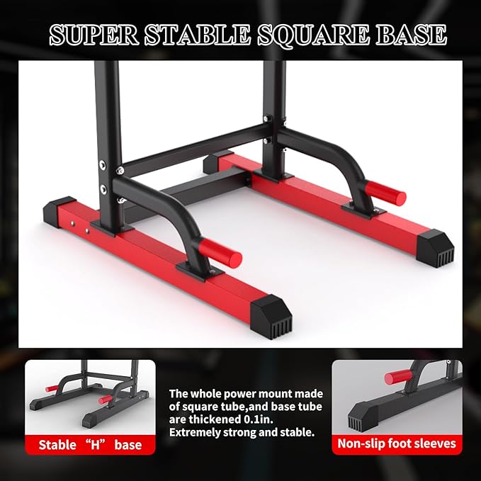 K KiNGKANG Power Tower Dip Station, Multi-Function Assistive Trainer Pull Up for Home Gym Muscle
