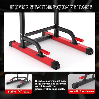K KiNGKANG Power Tower Dip Station, Multi-Function Assistive Trainer Pull Up for Home Gym Muscle