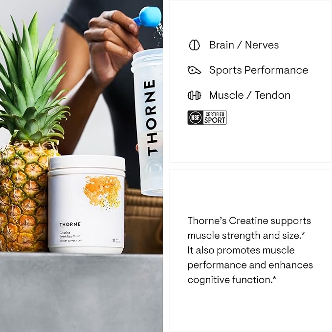 THORNE Creatine - Micronized Creatine Monohydrate Powder - Support for Muscles & Cognitive