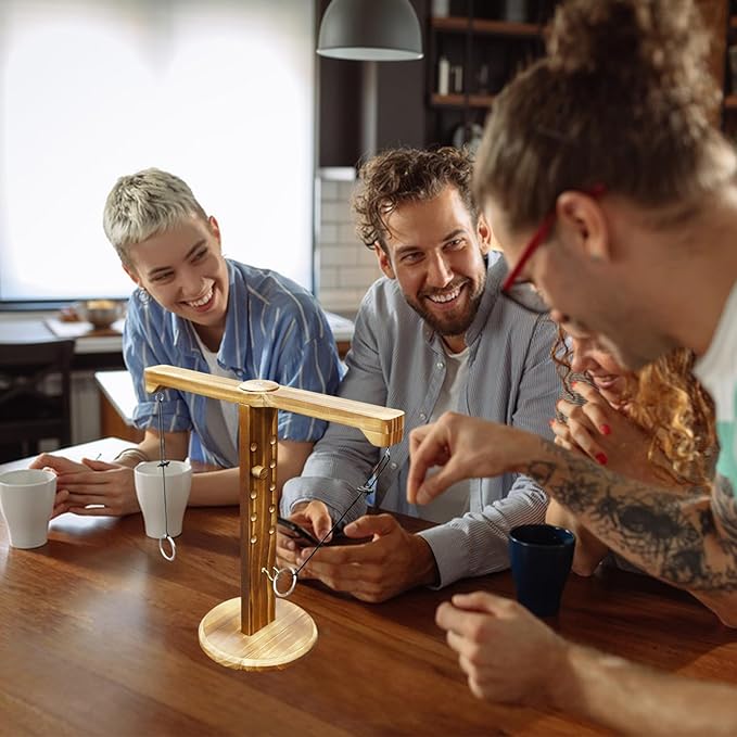 Ring Toss Game for Adults and Kids, Hook and Ring Game for Bars and Home Party, Indoor Game Outdoor