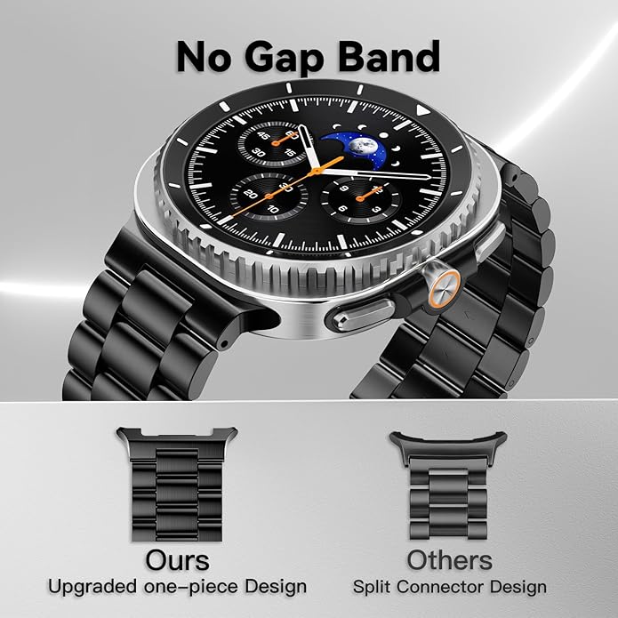 Compatible with Samsung Galaxy Watch 8 Band 40mm 44mm Galaxy Watch 8 Classic 46mm 2025, No Gap