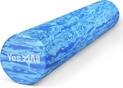 Yes4All EVA Firm Foam Roller for Back - Round Back Roller for Exercise, Yoga & Pilates 12/18/24/36