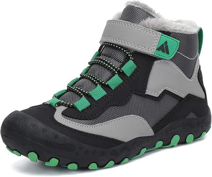 Mishansha Kids Hiking Boots Toddler Girls Boys Hiking Shoes Water-Resistant Anti-Collision Non-Slip