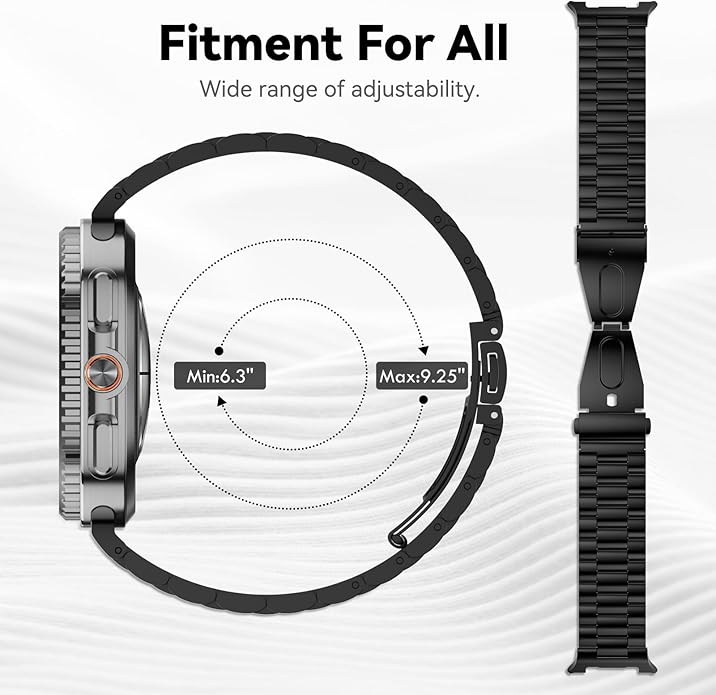 Compatible with Samsung Galaxy Watch 8 Band 40mm 44mm Galaxy Watch 8 Classic 46mm 2025, No Gap