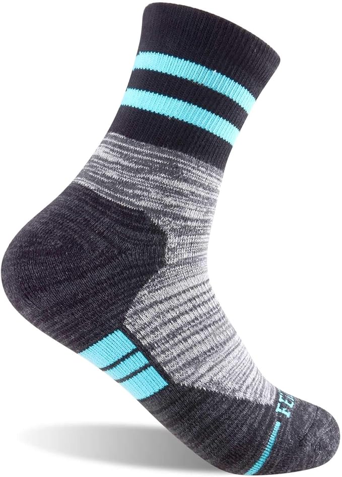 FEIDEER Women's Hiking Walking Socks, Multi-pack Outdoor Recreation Socks Wicking Cushion Crew Socks