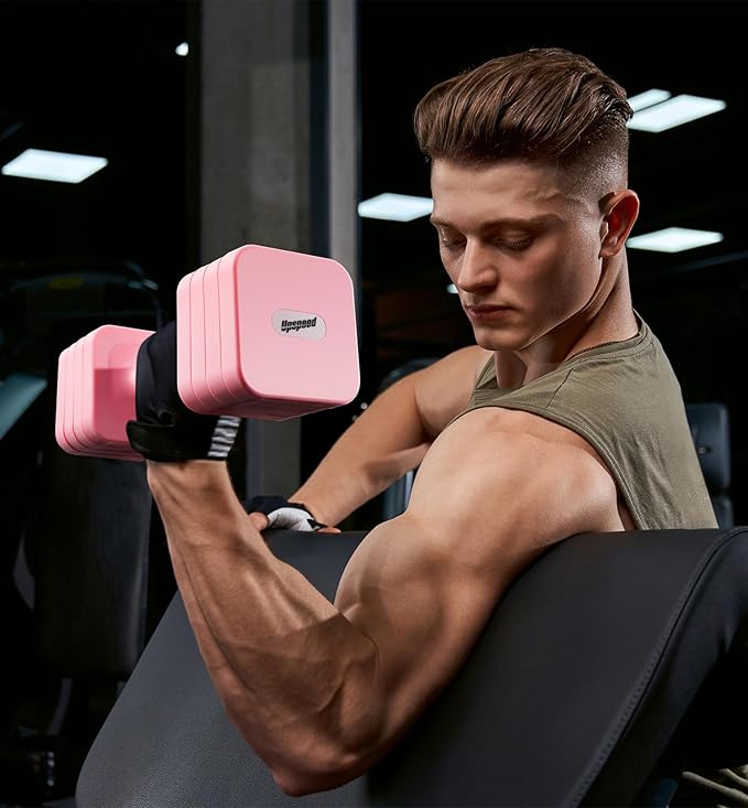 15LB 20LB 40LB 50LB Adjustable Dumbbell Set Free Weights Dumbbells Set for Women Men Hand Weights