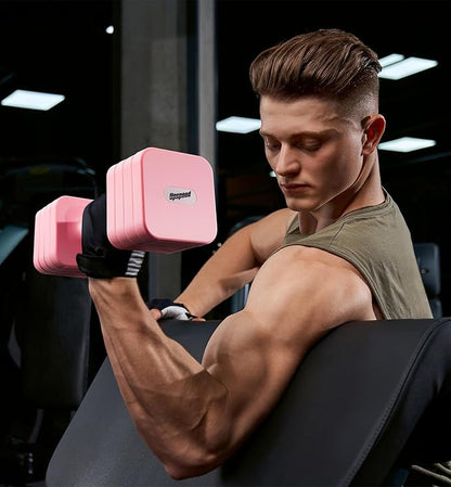 15LB 20LB 40LB 50LB Adjustable Dumbbell Set Free Weights Dumbbells Set for Women Men Hand Weights